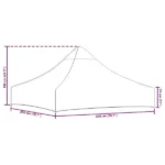 DACH DO NAMIOTU IMPREZOWEGO VidaXL 2 x 2m antracyt 7