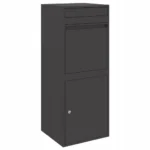 Skrzynka na przesyłki Czarny 41 x 38 x 103 cm Stal