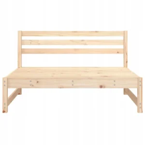 Sofa środkowa do ogrodu, 120x80 cm, lite drewno sosnowe 2