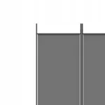 vidaXL Parawan 5-panelowy, antracytowy, 250x220 cm, tkanina 7