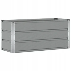 Doniczka metal szary VidaXL 100 x 40 x 45 cm