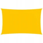 vidaXL Żagiel przeciwsłoneczny, 160 g/m², żółty, 2,5x4,5 m, HDPE