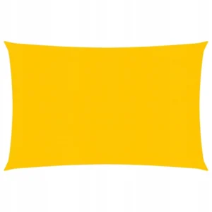 vidaXL Żagiel przeciwsłoneczny, 160 g/m², żółty, 2,5x4,5 m, HDPE