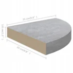 VidaXL Półka płyta MDF 25 x 25 cm odcienie szarości 8