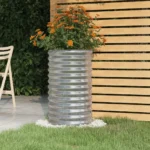 VidaXL Doniczka metal szara 68 cm x 40 x 68 cm 4
