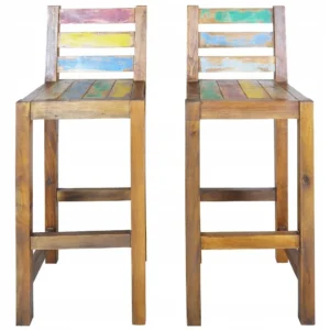 Hokery VidaXL 245800 lite drewno z odzysku 40x40x106 cm 2 szt, solidne 2