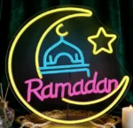 Neonowy znak LED na uroczystość ramadan lampa ścienna na festiwal islamski