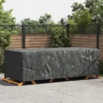 POKROWIEC NA MEBLE OGRODOWE CZARNY 300X140X90CM 420D