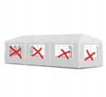 vidaXL Namiot imprezowy, 3 x 9 m, biały, NIEKOMPLETNY, PATRZ OPIS! 3