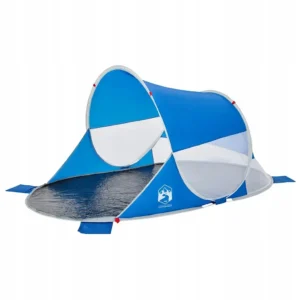 VidaXL Namiot plażowy pop-up, wodoodporny, lazurowy