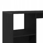 Stół barowy z półką Czarny Dąb 124 x 46 x 103.5 cm 8
