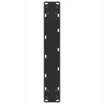 Nogi do stolika kawowego, czarne, 2 szt., 40x(90-91) cm, stal 7