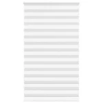 vidaXL Roleta zebra, biała, szerokość tkaniny 115,9cm, poliester 14