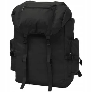 VidaXL Plecak wojskowy 61-80 L czarny