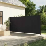 VidaXL Zwijana markiza boczna, czarna, 180x500 cm 8