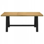 VidaXL Stół prostokątny jadalniany do salonu 180 x 90 x 75cm czarne nogi 3