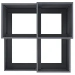 VidaXL Donica Ogrodowa 80x80x60 cm Antracytowa Stal 6