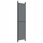 vidaXL Parawan 5-panelowy, antracytowy, 250x220 cm, tkanina 6