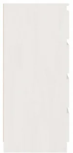 VidaXL Szafka boczna, biała, 60x36x84 cm, lite drewno sosnowe 4