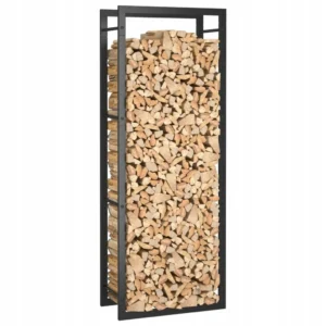 Stojak na drewno VidaXL metalowy 132x50x28 cm