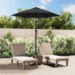 Parasol klasyczny VidaXL szary 200 x 224 cm 9