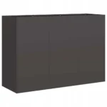 VidaXL Doniczka metal czarny 120 cm x 40 x 80 cm 2