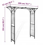 vidaXL Pergola ogrodowa, 200 x 52 x 204 cm 4