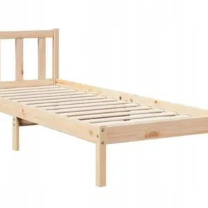 Łóżko pojedyncze drewniane VidaXL 90x210 Dąb brązowy