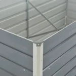 VidaXL Donica do podniesionej grządki, 160x80x45 cm, stal, szara 4
