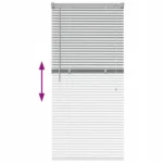 Żaluzja wenecka pozioma VidaXL 55x130 cm aluminiowa srebrna 12