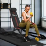 Ławka treningowa KM-Fit składana do ćwiczeń regulowana 400 kg 5