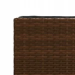 Doniczka technorattan, polirattan brązowa VidaXL 105 cm x 30 x 32 cm 9
