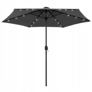 Parasol klasyczny VidaXL czarny 270 x 236 cm