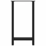 Nogi do stolika kawowego, czarne, 2 szt., 40x(90-91) cm, stal 11