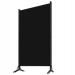 VidaXL Parawan 3-panelowy, czarny, 260 x 180 cm 4