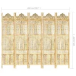 Parawan vidaXL 200x165 cm 5