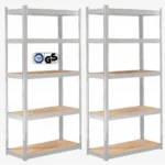 2x Regał magazynowy metalowy Arebos 180 x 90 x 40 cm max 175kg na półkę