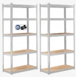 2x Regał magazynowy metalowy Arebos 180 x 90 x 40 cm max 175kg na półkę