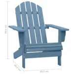 VIDAXL FOTEL OGRODOWY ADIRONDACK NIEBIESKI LITE DREWNO JODŁOWE 8