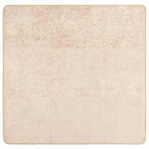 VidaXL DYWAN KREMOWY 100X100CM POLIESTER I PVC 2