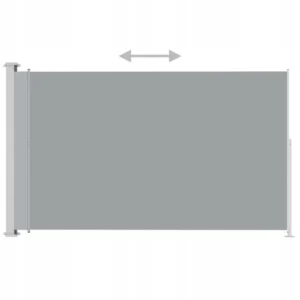Żagiel ogrodowy VidaXL 220x300 cm szary UV/woda automatyczne zwijanie