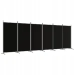 Parawan 6-panelowy VidaXL czarny 520x180 cm 6