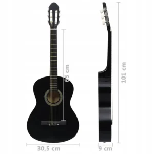 vidaXL Gitara klasyczna dla początkujących, 4/4, 39", drewno lipowe 2