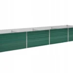 VidaXL Podwyższona donica z galwanizowanej stali 320x80x45 cm, zielona