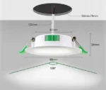 Oprawa halogenowa LED, 230 V, ściemnialny, 7 W, do otworu 68-78 mm, 6szt. 2