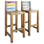 Hokery VidaXL 245800 lite drewno z odzysku 40x40x106 cm 2 szt, solidne