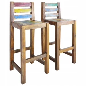 Hokery VidaXL 245800 lite drewno z odzysku 40x40x106 cm 2 szt, solidne