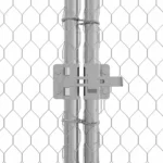 Klatka dla kur Srebrny 200x170x177 cm Stal Galwanizowana 7