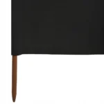 VidaXL Parawan 9-skrzydłowy z tkaniny, 1200x120 cm, czarny 5
