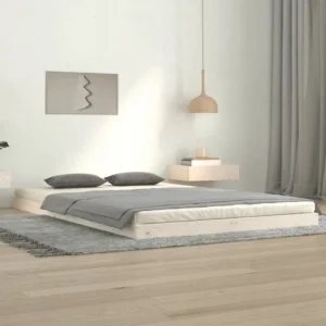 Łóżko tapicerowane VidaXL 120x200 biały 2